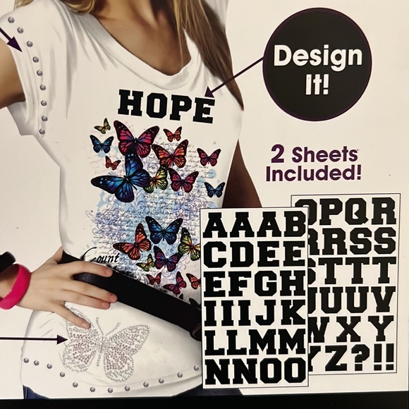 BRAND NEW Bundle of 8 Packs of Next Style Iron On Letters - Picture 7 of 9